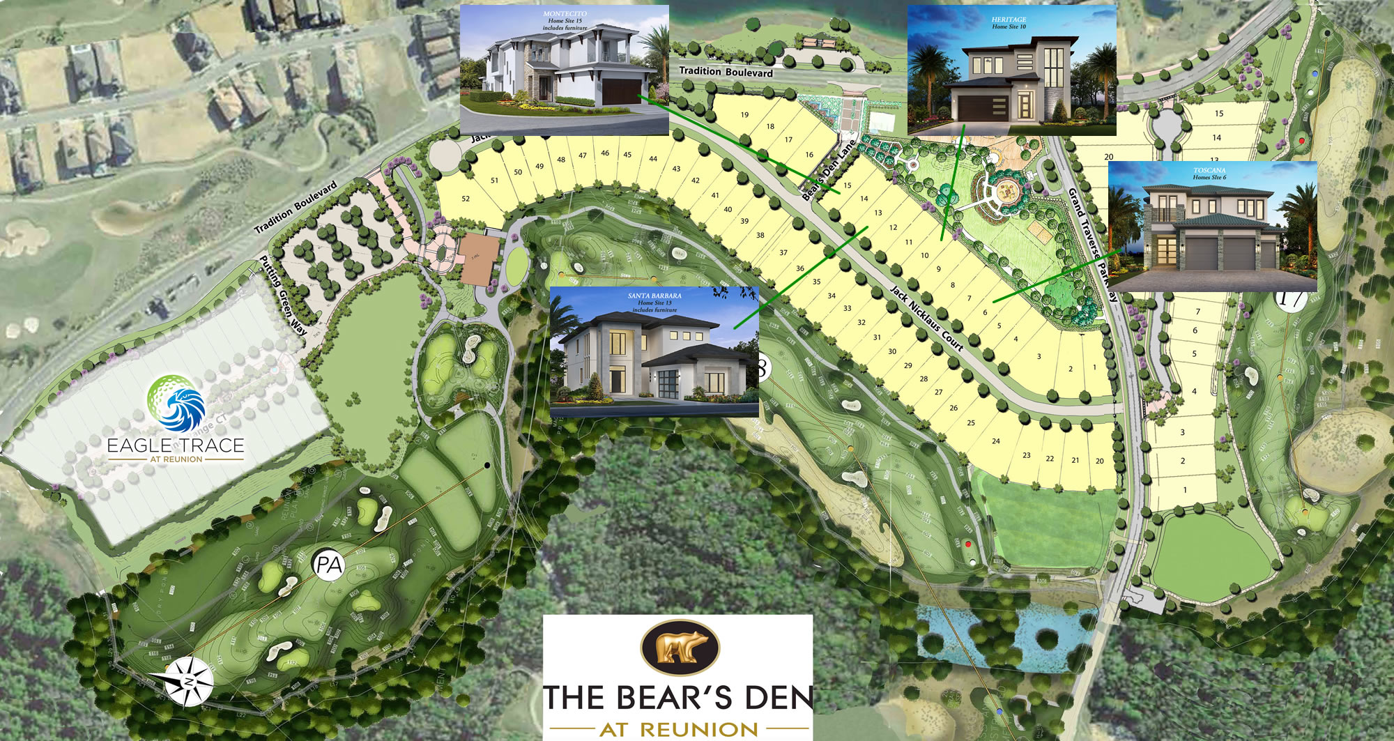 Inventory homes at The Bears Den Club at Reunion 8th August